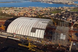 ILVA Copertura parco minerario, Taranto - Italia